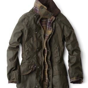 Barbour Women’s Classic Beadnell Wax Jacket Size 2 Olive ONLY WORN TWICE
